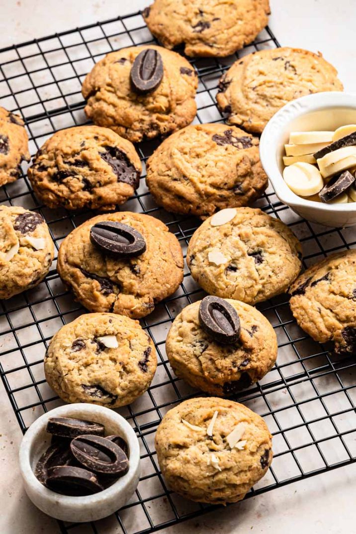 Cookies sans lactose aux deux chocolats (Valrhona)