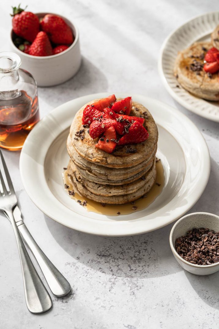 Pancakes de sarrasin sans lactose - recette pour brunchs, petits-déjeuners & goûters