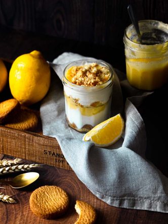 Dessert aux fruits - faites un Parfait au citron & sablés breton