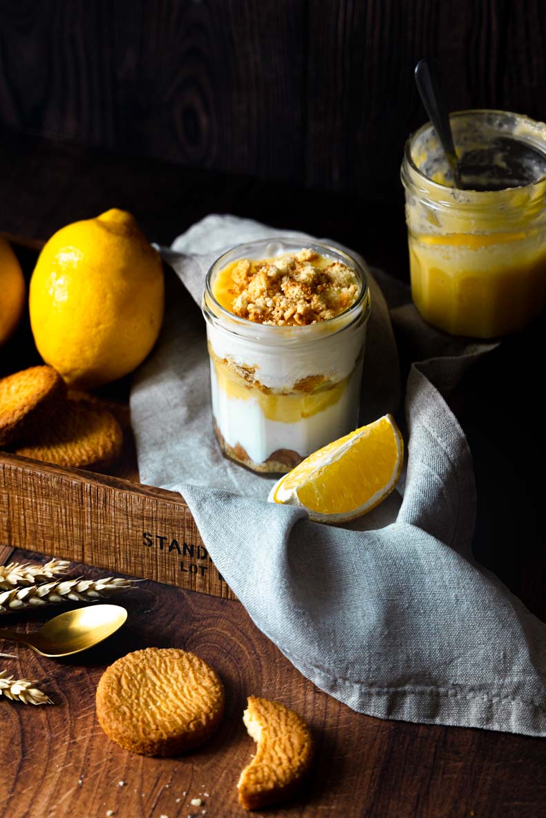 Dessert aux fruits - faites un Parfait au citron & sablés breton