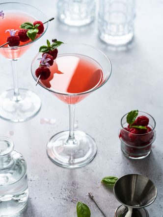 Cocktail facile - le Gin Fizz à la rhubarbe